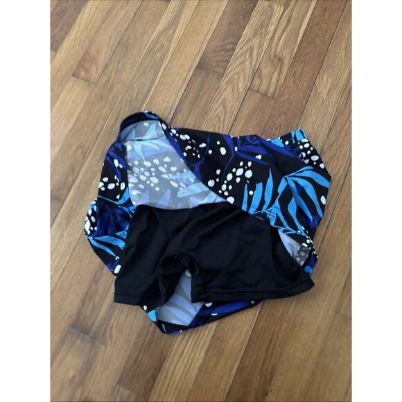 Coolibar Skort Women's Black Blue White Print UPF50+ Size S - Picture 2 of 4